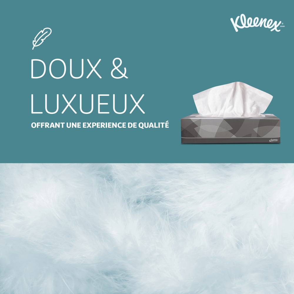 Kleenex® Boîtes de mouchoirs 8835 - 40 x paquets de 100 mouchoirs (4000 au total) - 8815
