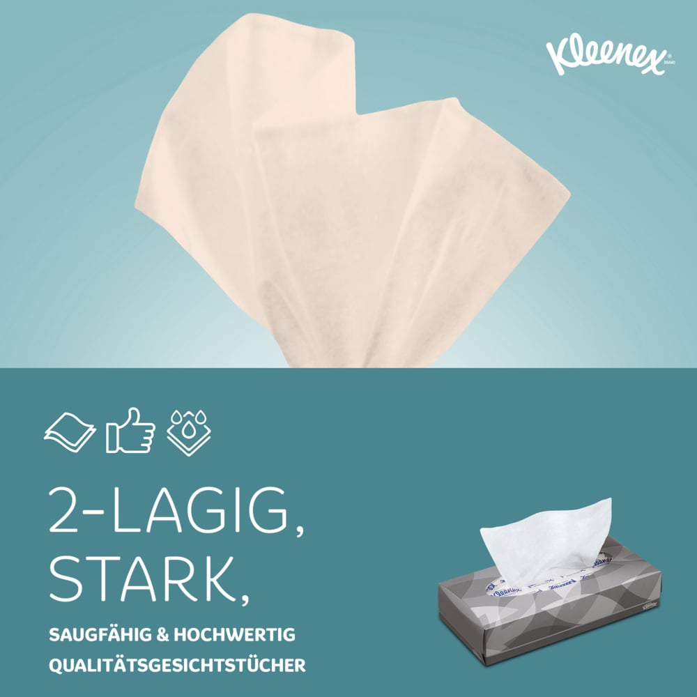 Kleenex® Boîtes de mouchoirs 8835 - 40 x paquets de 100 mouchoirs (4000 au total) - 8815