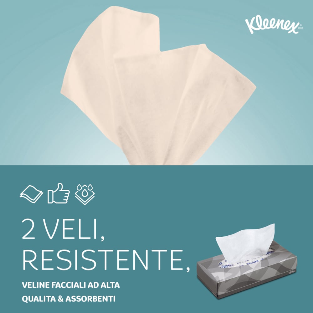 Kleenex® Boîtes de mouchoirs 8835 - 40 x paquets de 100 mouchoirs (4000 au total) - 8815