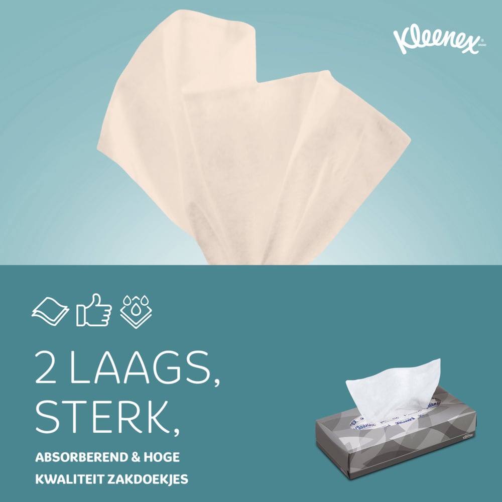 Kleenex® Boîtes de mouchoirs 8835 - 40 x paquets de 100 mouchoirs (4000 au total) - 8815