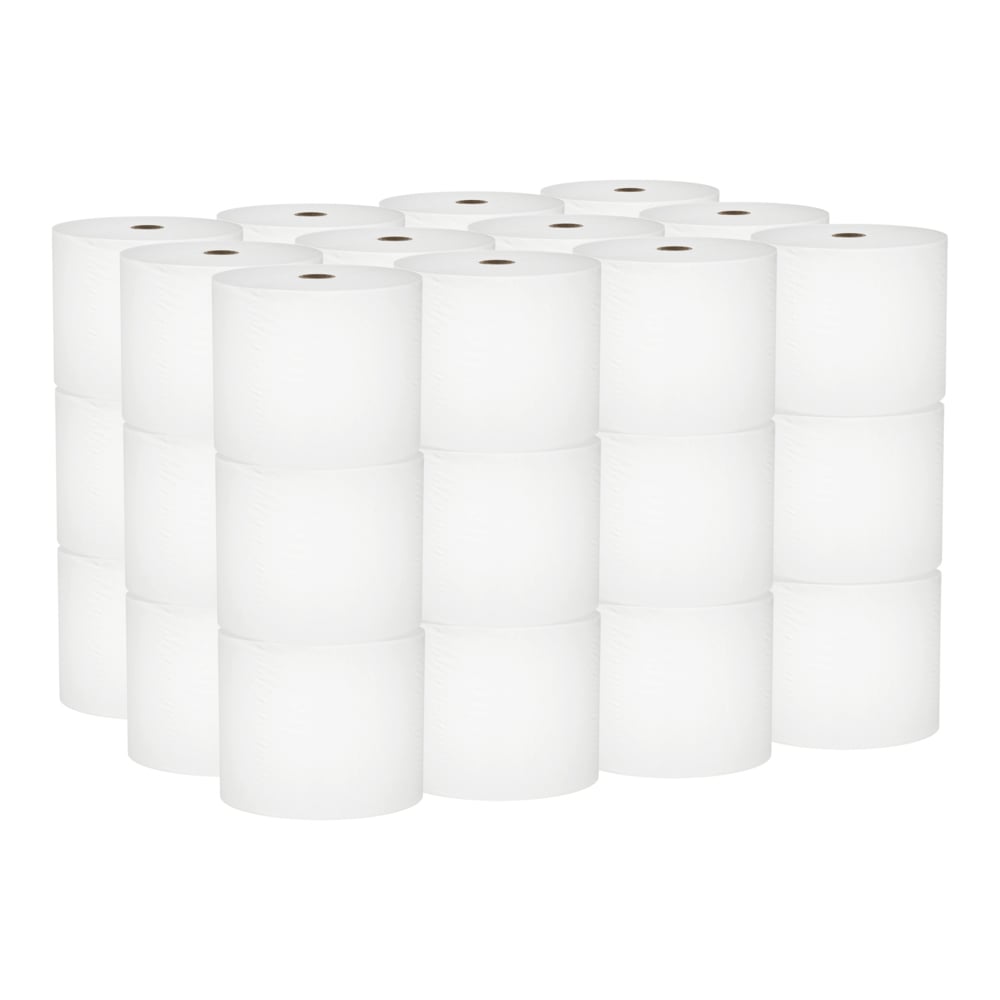 Scott® Essential Small Core High-Capacity Standard Roll Toilet Paper (56157), 1-Ply, White (2,200 Sheets/Roll, 36 Rolls/Case, 79,200 Sheets/Case) - 56157