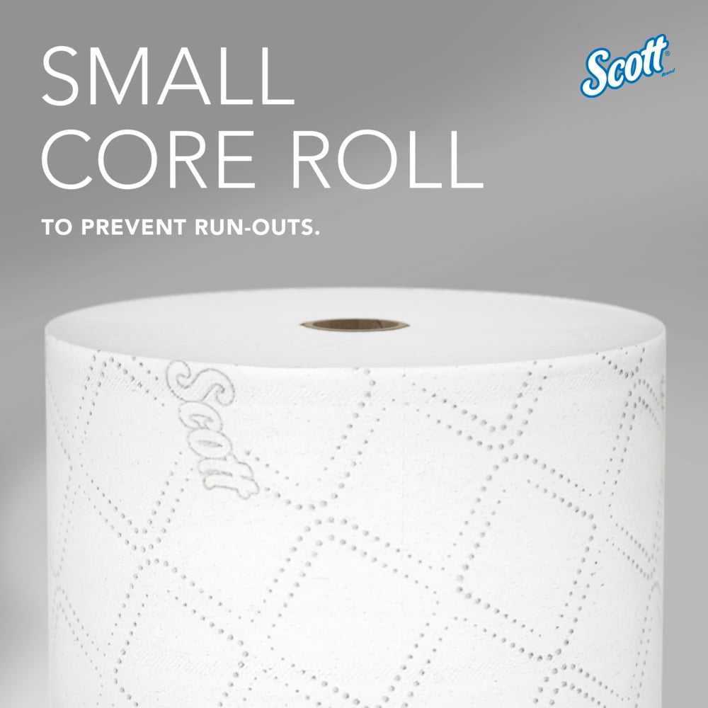 Scott® Pro™ Small Core High-Capacity Standard Roll Toilet Paper (47305), with Elevated Design, 2-Ply, White (1,100 Sheets/Roll, 36 Rolls/Case, 39,600 Sheets/Case) - 47305