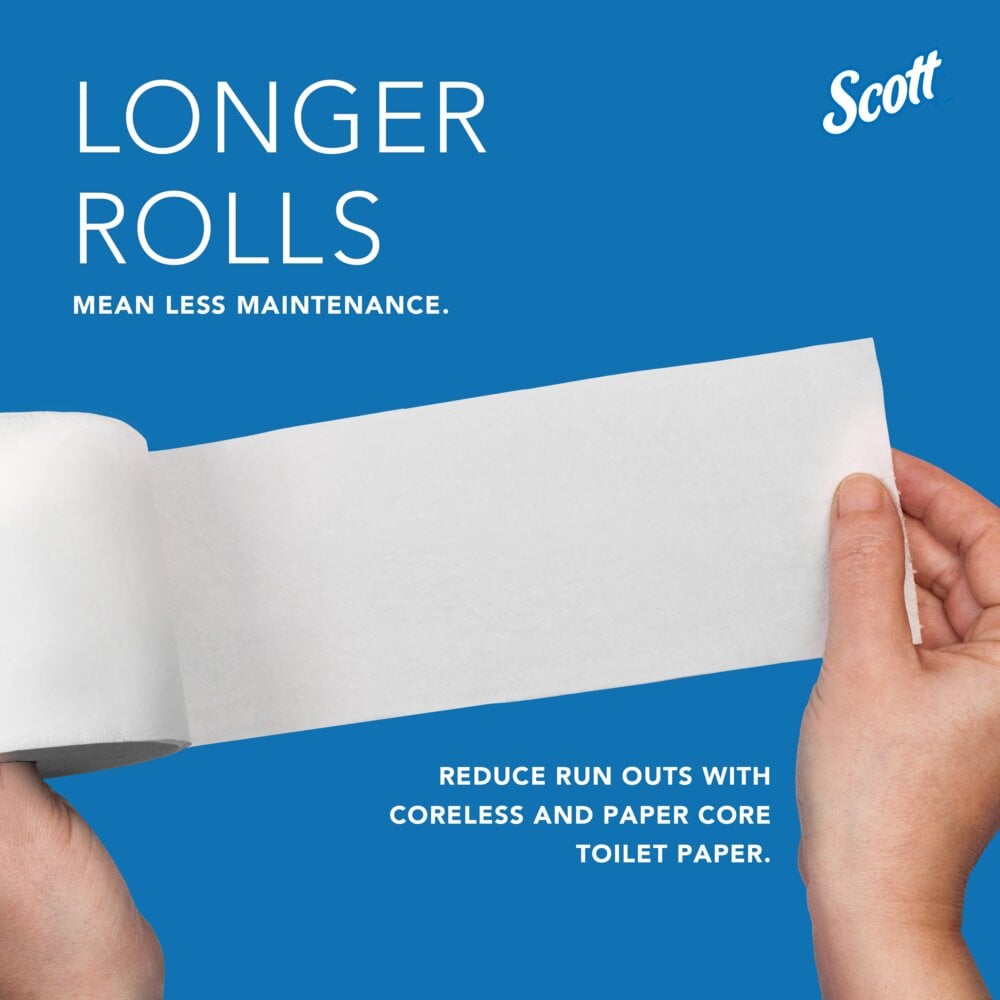 Scott® Coreless Standard Roll Toilet Paper Dispenser (09604), 2 Roll Capacity, Black, 11.0" x 7.63" x 6.0" (Qty 1) - 09604
