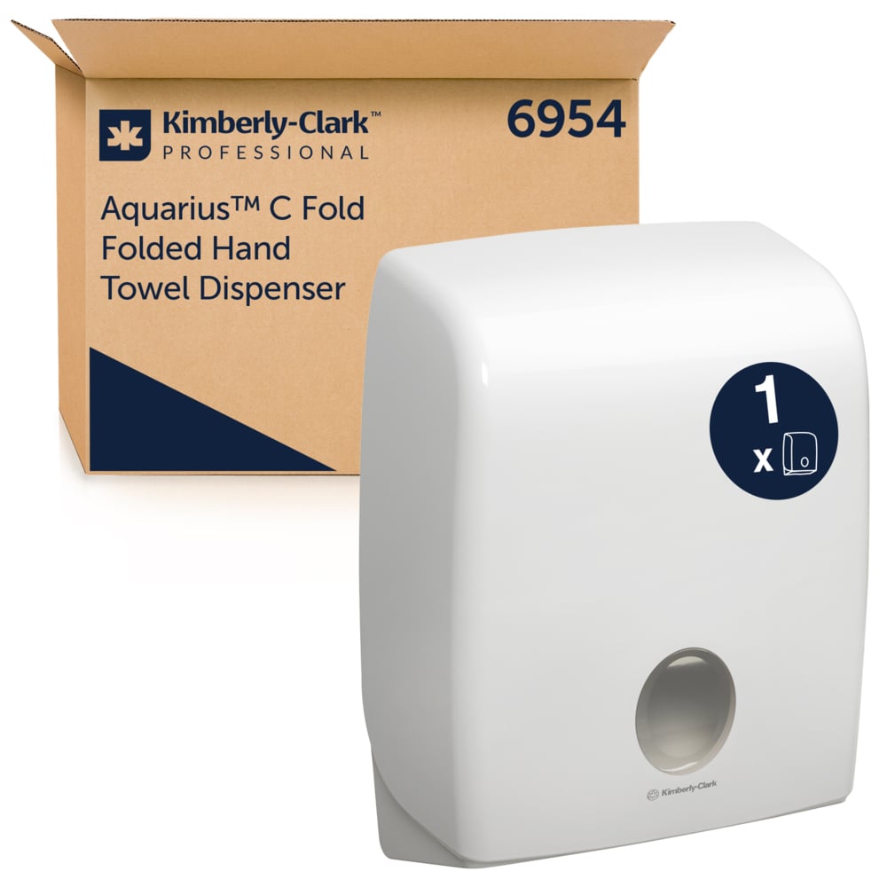 Aquarius™ Spender für Handtücher mit C-Faltung 6954 - Weiß - 6954