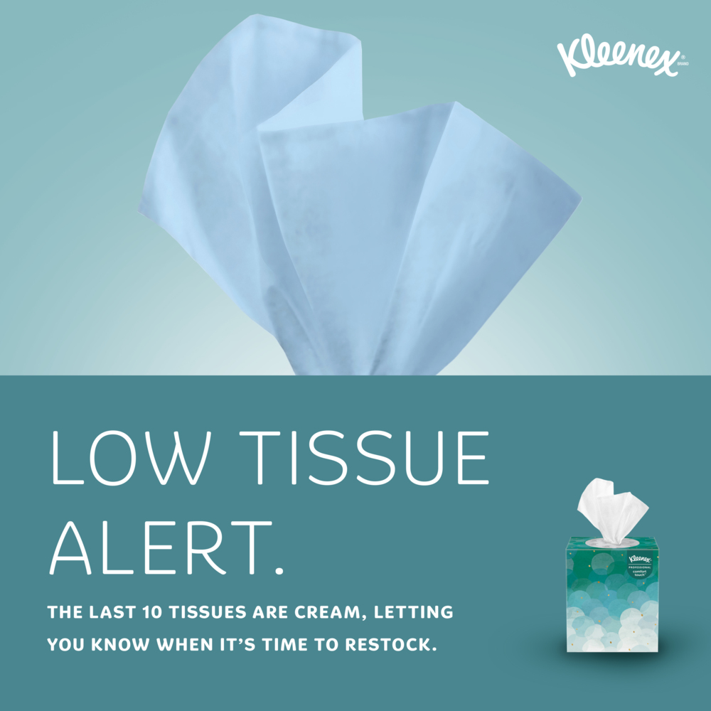 Kleenex® Professional Facial Tissue (21271), 2-Ply, White, Upright Facial Tissue Cube Boxes for Business (90 Tissues/Box, 6 Bundles of 6 Boxes/Case, 36 Boxes/Case, 3,240 Tissues/Case) - 21271