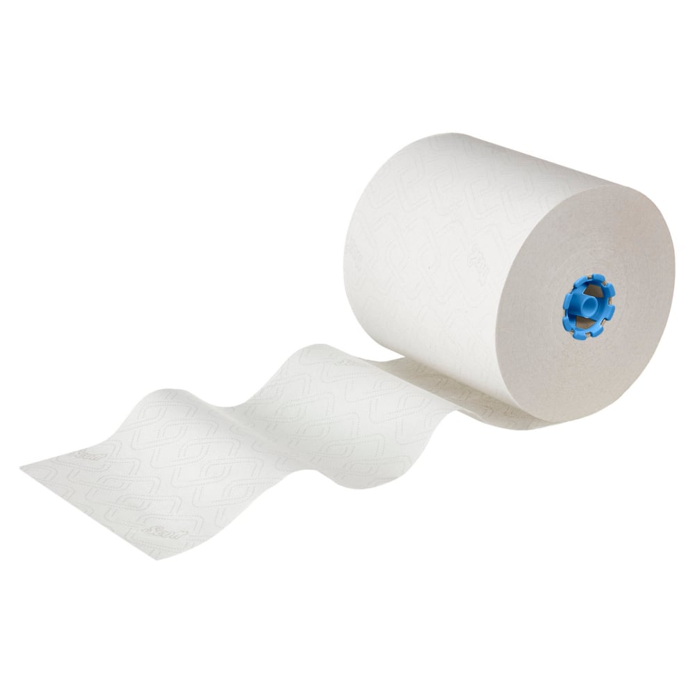 Scott® Essential™ Rollenhandtücher 6638 – E-Roll Papierhandtuch-Großrolle – 6 x 380 m weiße Papierhandtuchrollen (insg. 2.280 m) - 6638