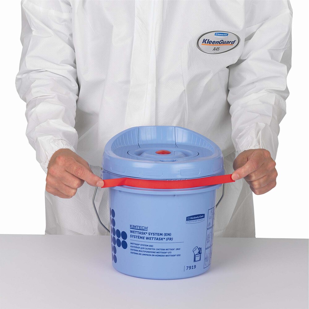 Kimtech® Wettask™ Cubo dispensador de paños en rollo 7919, 4 x cubos azules - 7919