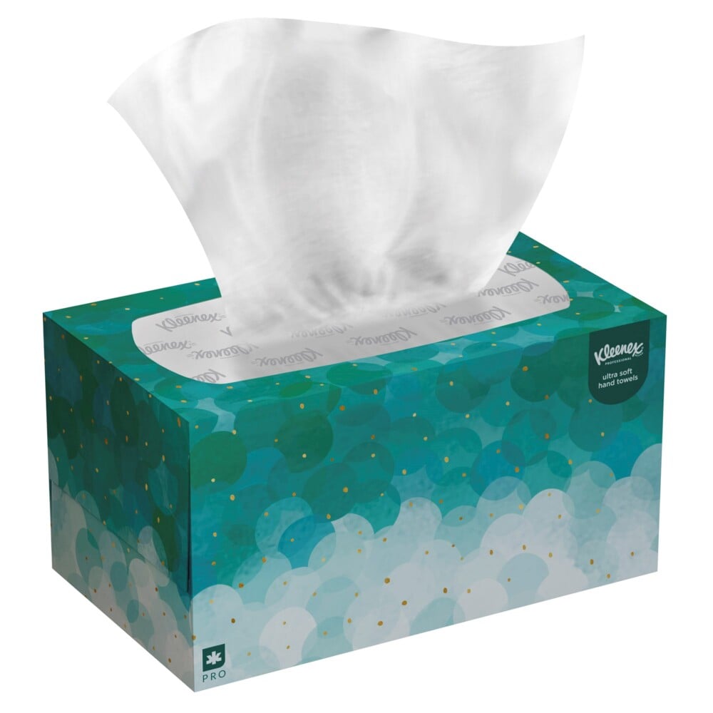 Kleenex® Papierhandtücher 6088 - 18 Kleenex Boxen x 70 Ultra Soft Pop-Up Falthandtücher - weiß, 1-lagig - 6088