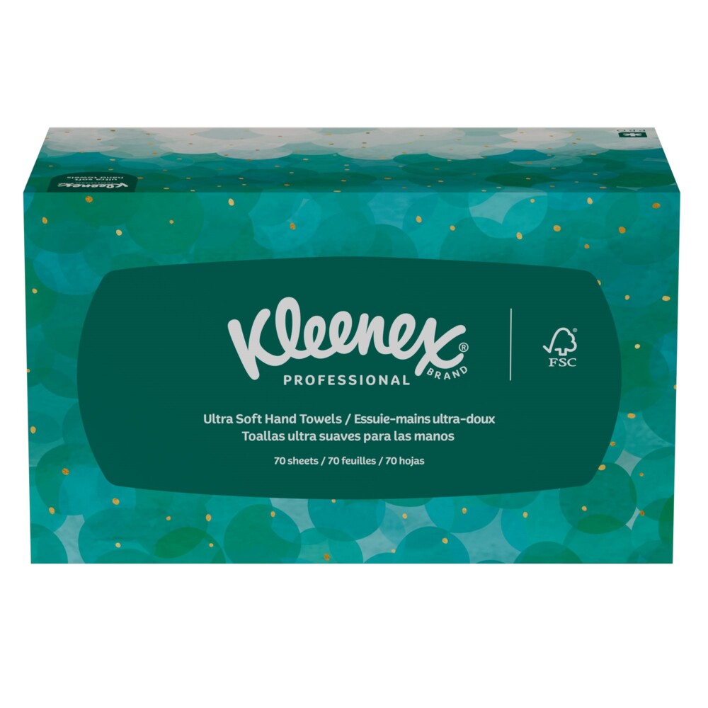 Kleenex® Papierhandtücher 6088 - 18 Kleenex Boxen x 70 Ultra Soft Pop-Up Falthandtücher - weiß, 1-lagig - 6088