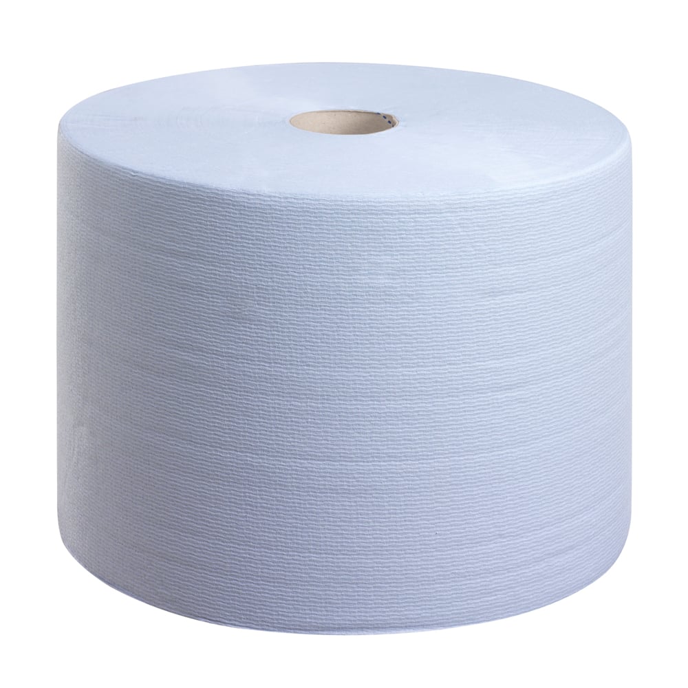 WypAll® L10 Extra Poetsdoek Grote rol 7140 - 1 rol x 1500 blauwe, 1-laags doeken - 7140