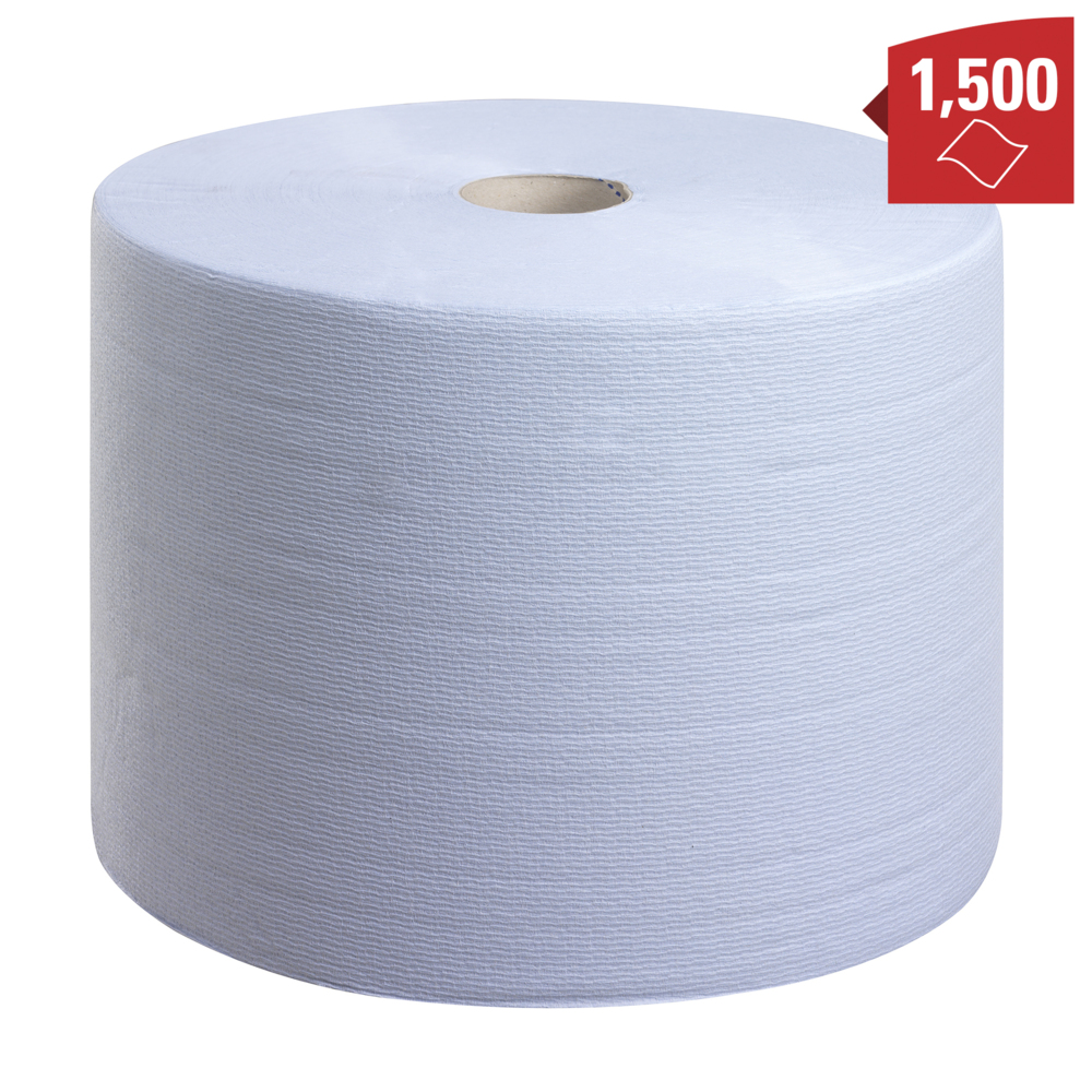 Essuyeurs WypAll® L10 Extra - Grand rouleau 7140 - 1 rouleau de 1 500 formats bleus, 1 épaisseur - 7140