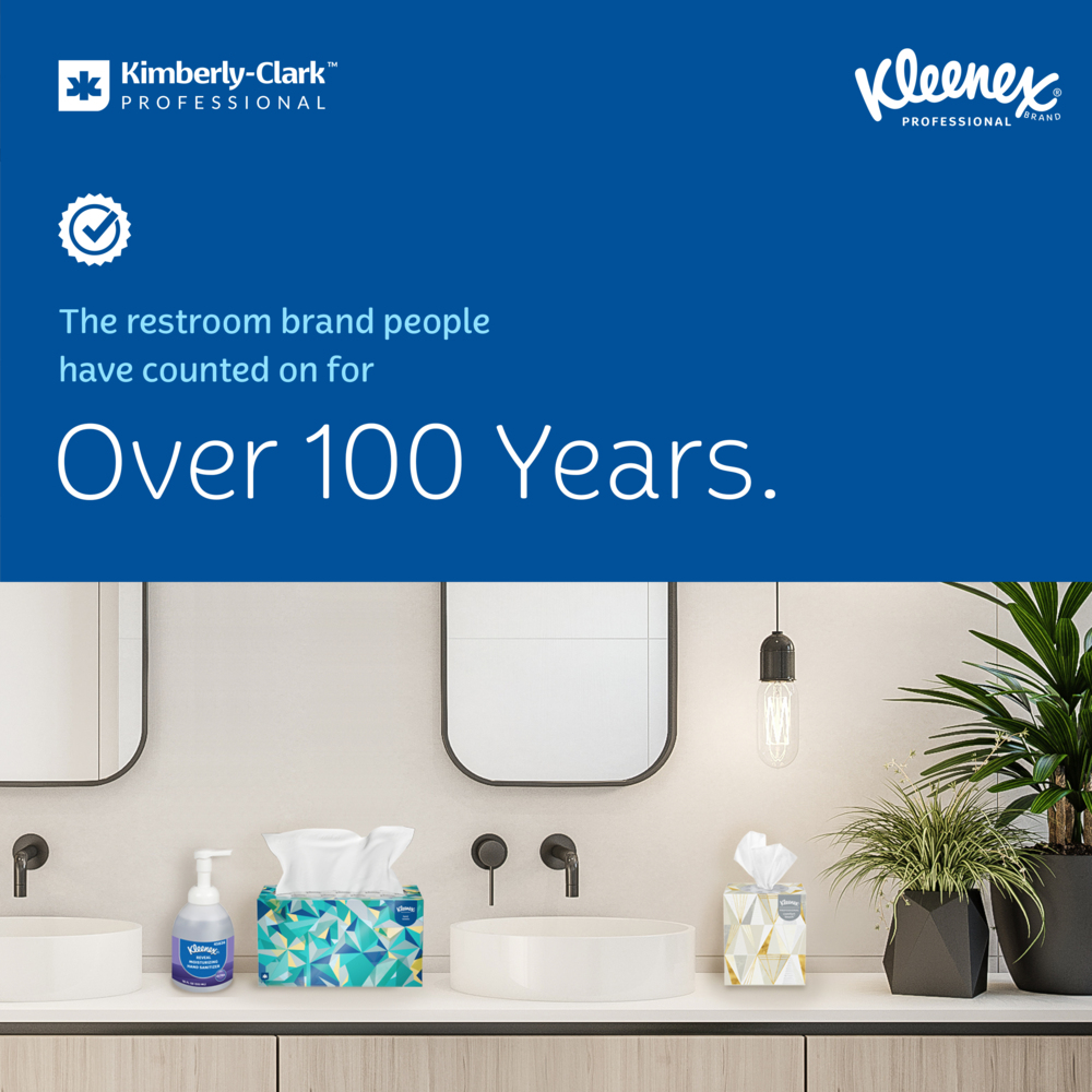 Kleenex® Hard Roll Paper Towels (25637), with Premium Absorbency Pockets™, for Blue Core Dispensers, White, (700'/Roll, 6 Rolls/Case, 4,200'/Case) - 25637