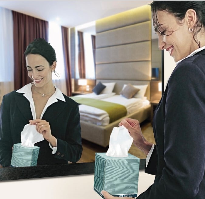 NEW Plastic Free Opening KLEENEX® Facial Tissue Cube (4721), 2 Ply Facial Tissue, 24 Tissue Boxes / Case, 90 Facial Tissues / Box (2,160 Tissues) - 99104721