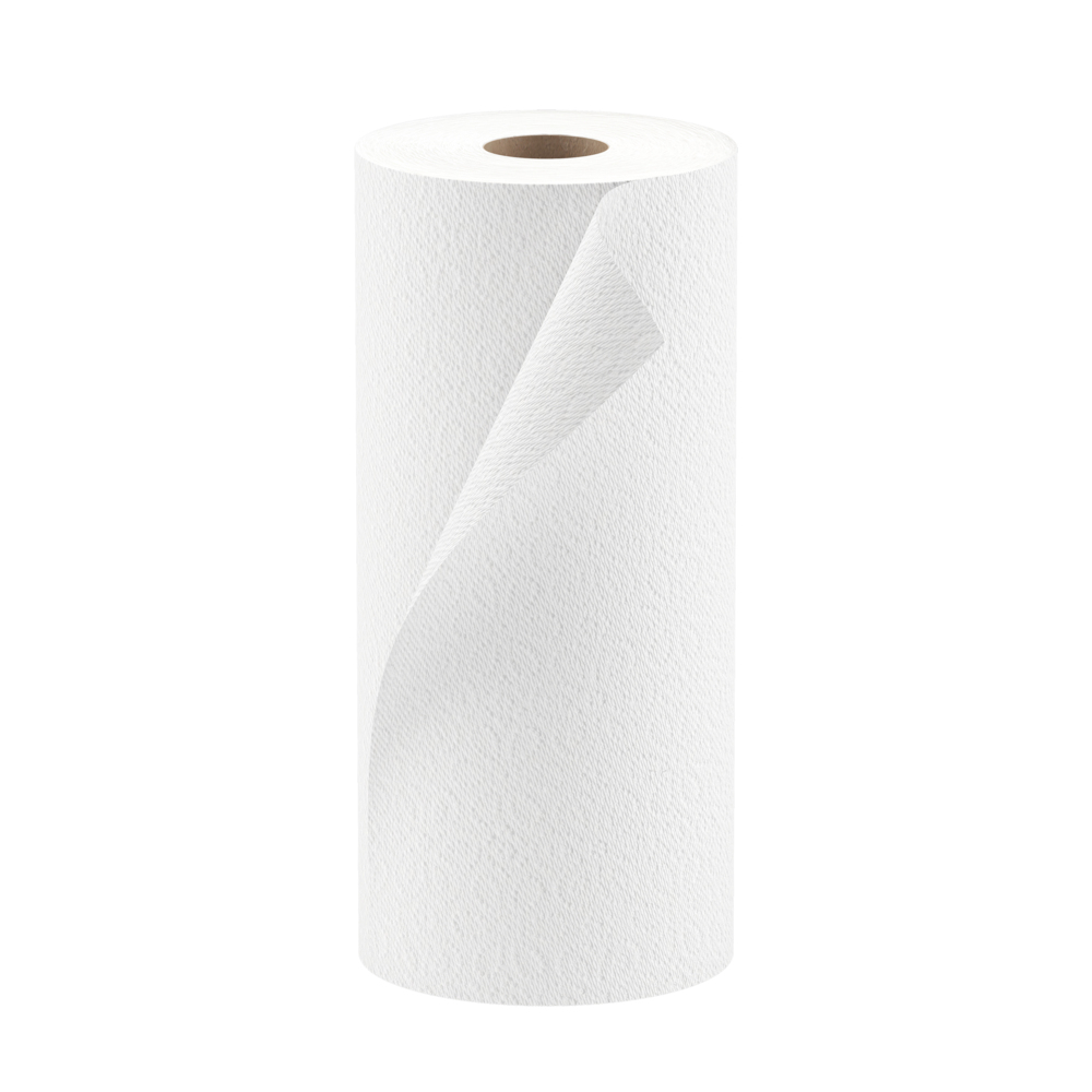 Scott® Kitchen Paper Towels (41482), with Fast-Drying Absorbency Pockets™, White, Perforated Standard Paper Towel Rolls, (20 Rolls/Case, 128 Sheets/Roll, 2,560 Sheets/Case) - 41482
